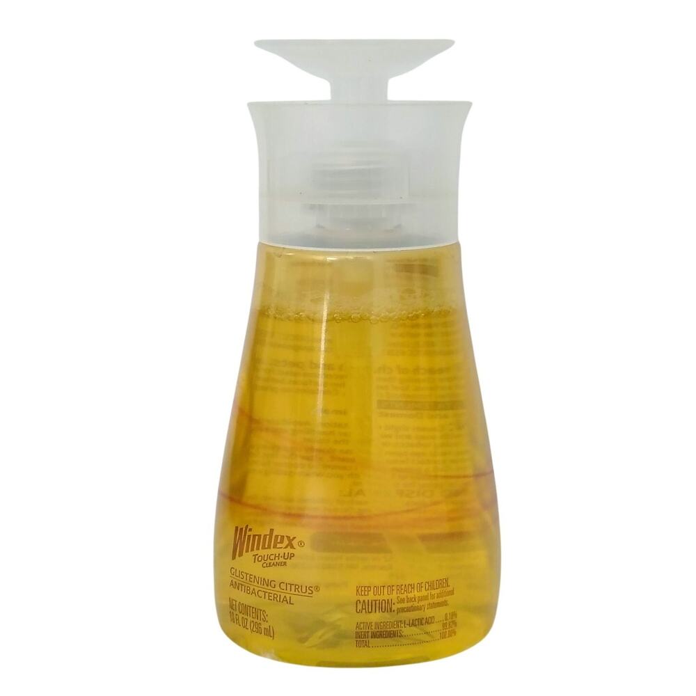 Windex Touch Ups Cleaner Pump Glistening Citrus Antibacterial 10 oz Discontinued